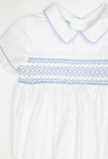 Charming Little One GQ1814 White Smocked Paxton Bubble