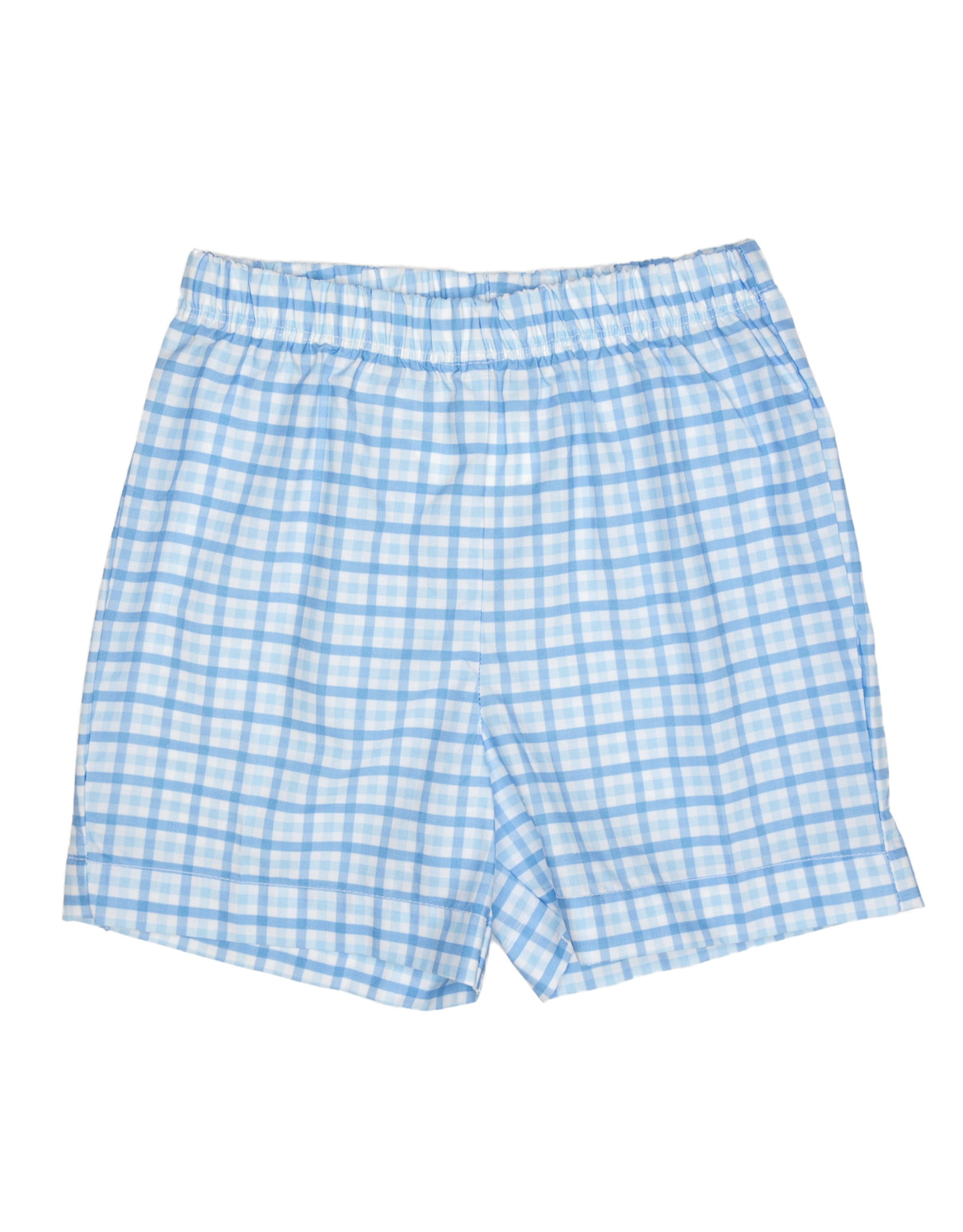 Charming Little One GQ1694Blue Plaid Isaac Short Set
