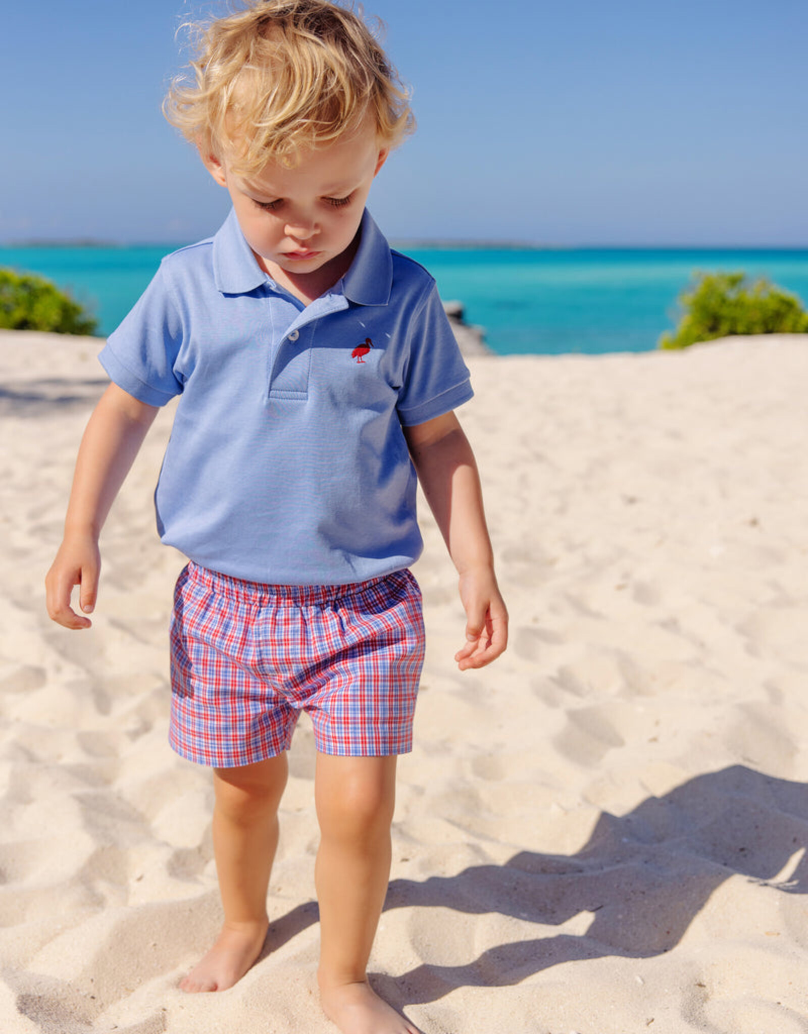 TBBC Prim Proper Polo Barbados Blue/Red