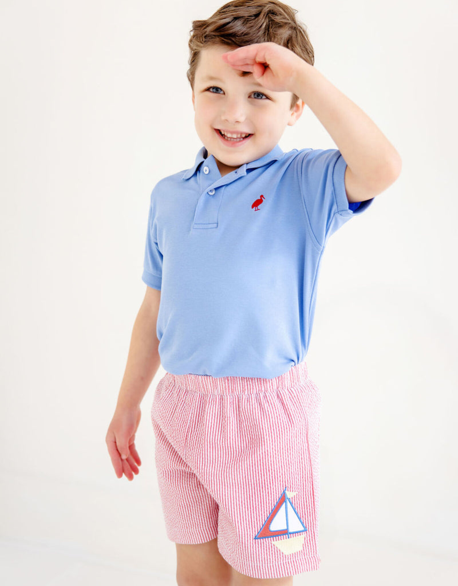 TBBC Prim Proper Polo Barbados Blue/Red