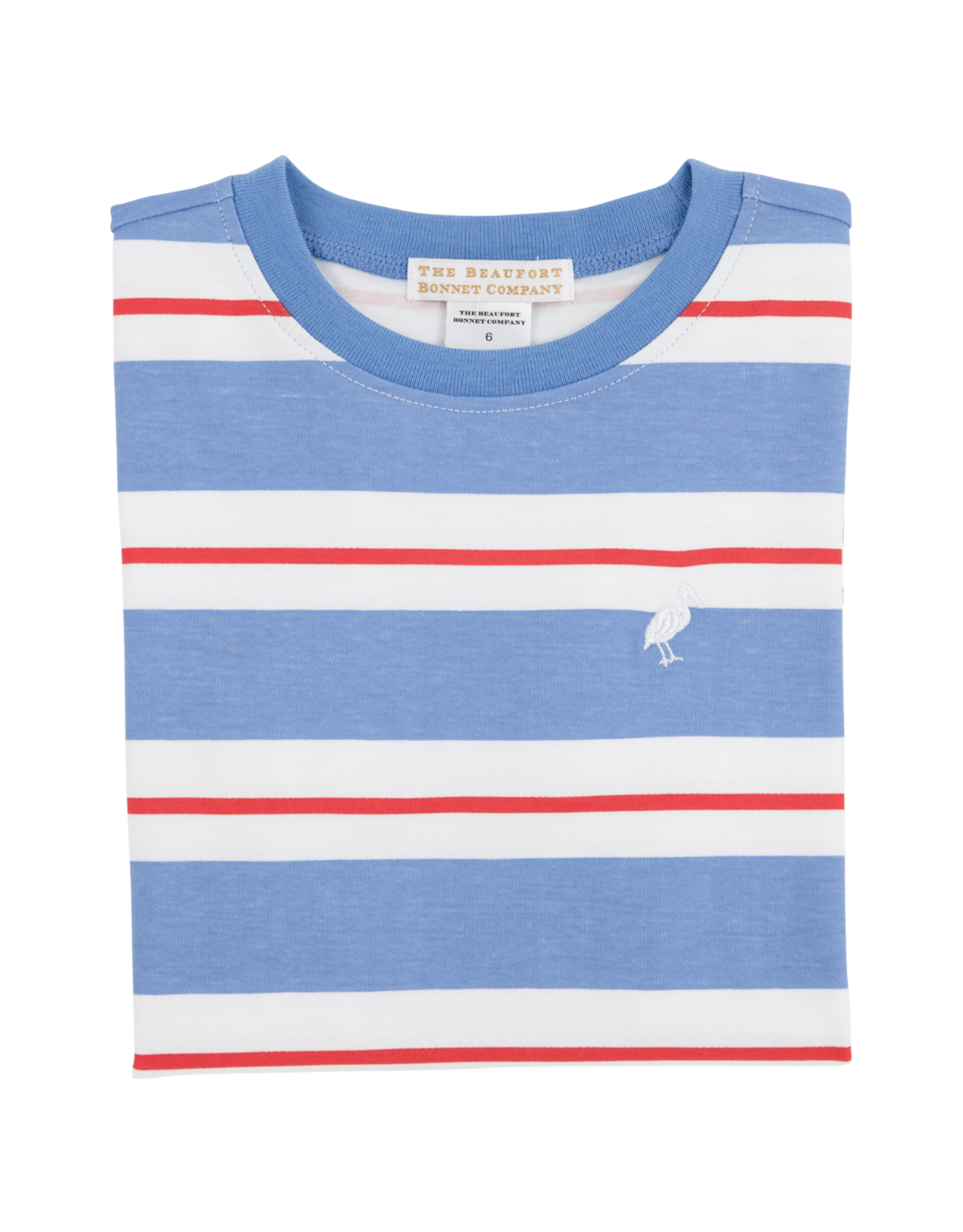 TBBC Carter Crewneck Barbados Blue/Red/White Stripe