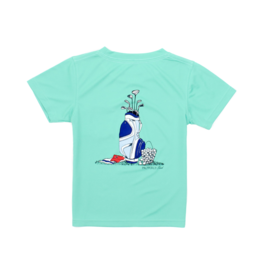 Properly Tied Properly Tied Short Sleeve Performance Tee Golf Cubs Soft Green