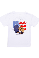Properly Tied PT25 SS Performance Tee America Pasttime White