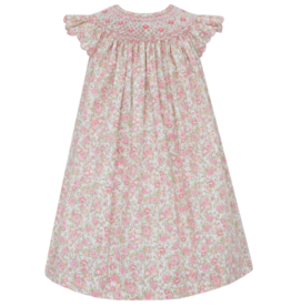 Anavini Alexandra Liberty Print Pink Floral Bishop Dress