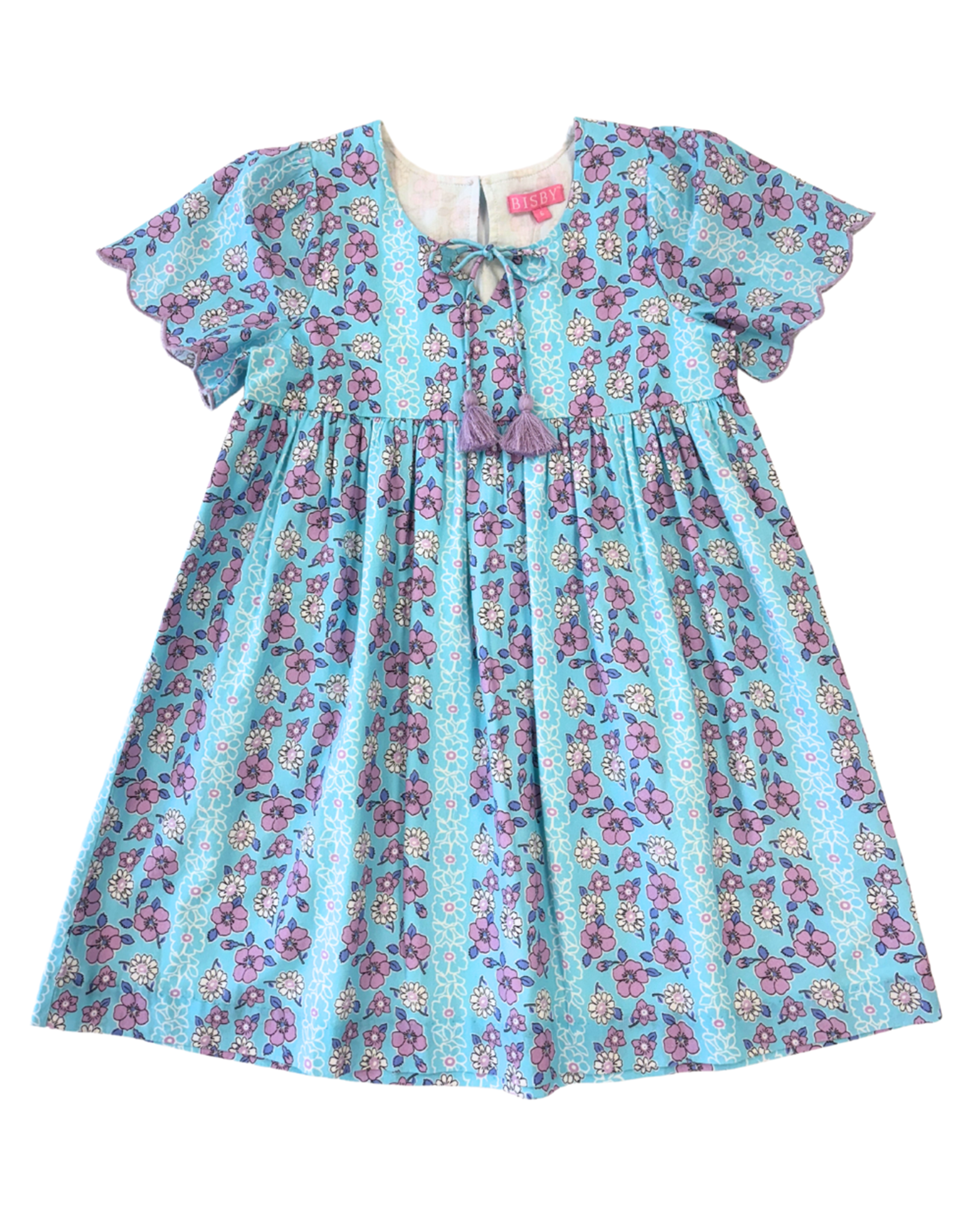 Bisby Rivera Dress Marguerite Floral Aqua