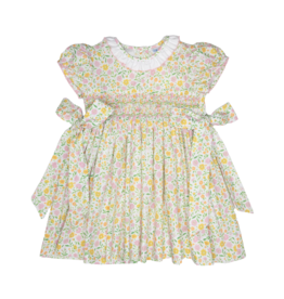 Lulu Bebe Rosie Spring Floral Smocked Dress
