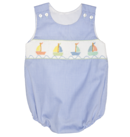 Lulu Bebe Cam Smocked Sailboat Bubble