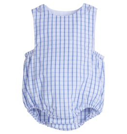Little English Louis Sunsuit Royal Windowpane