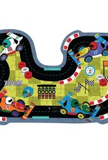 Floss and Rock Cars 80pc "Race Track" Shaped Puzzle