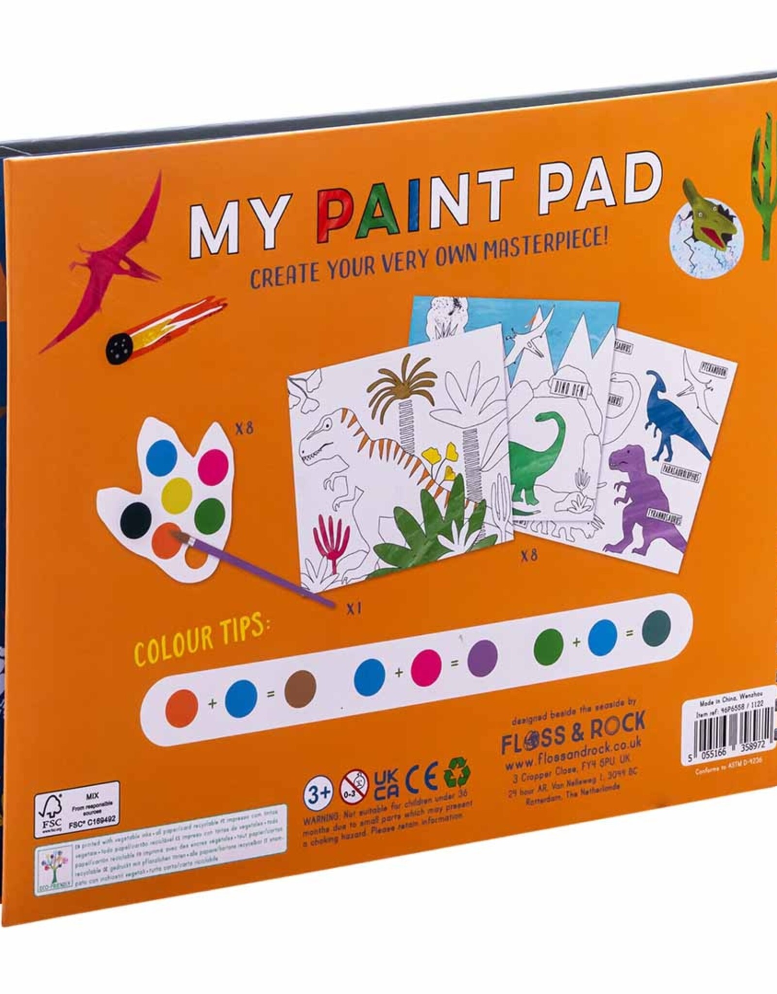 Floss and Rock My Painting Pad Dino