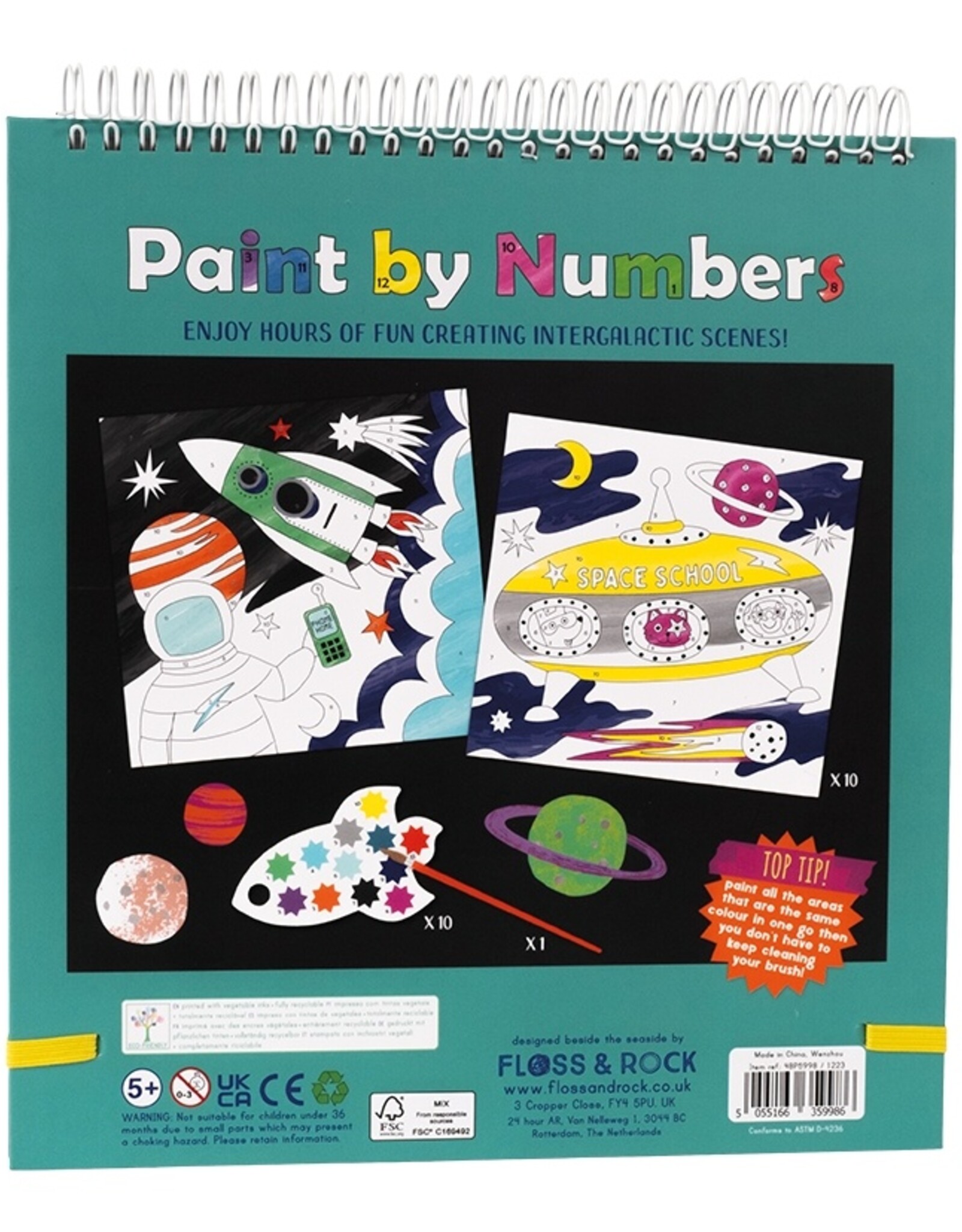 Floss and Rock Space Paint By Numbers