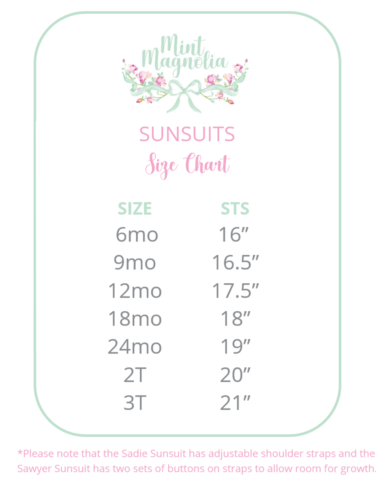 Mint Magnolia Sadie Sunsuit Wing Haven Wildflowers