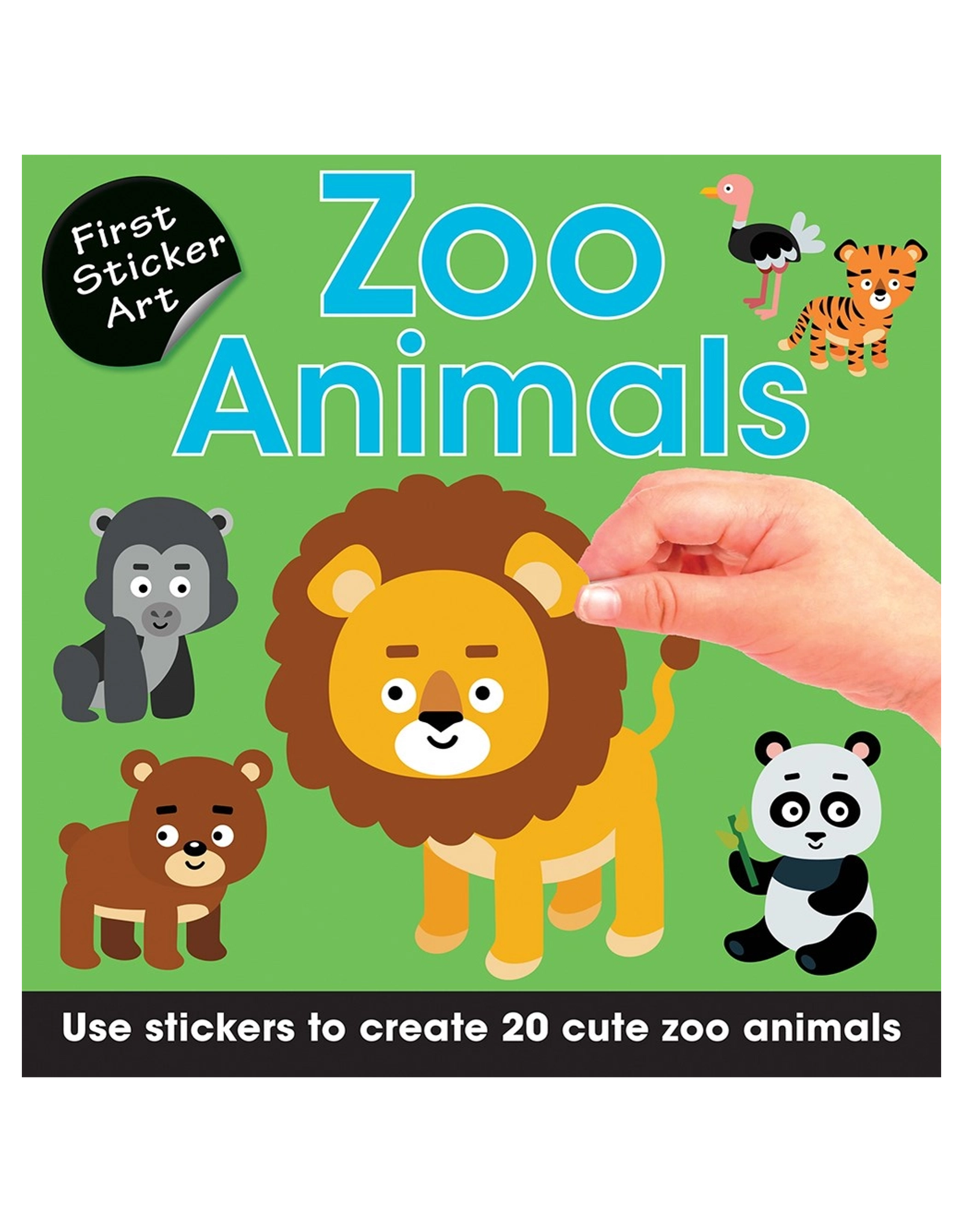 Sourcebooks First Sticker Art: Zoo Animals