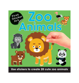 Sourcebooks First Sticker Art: Zoo Animals