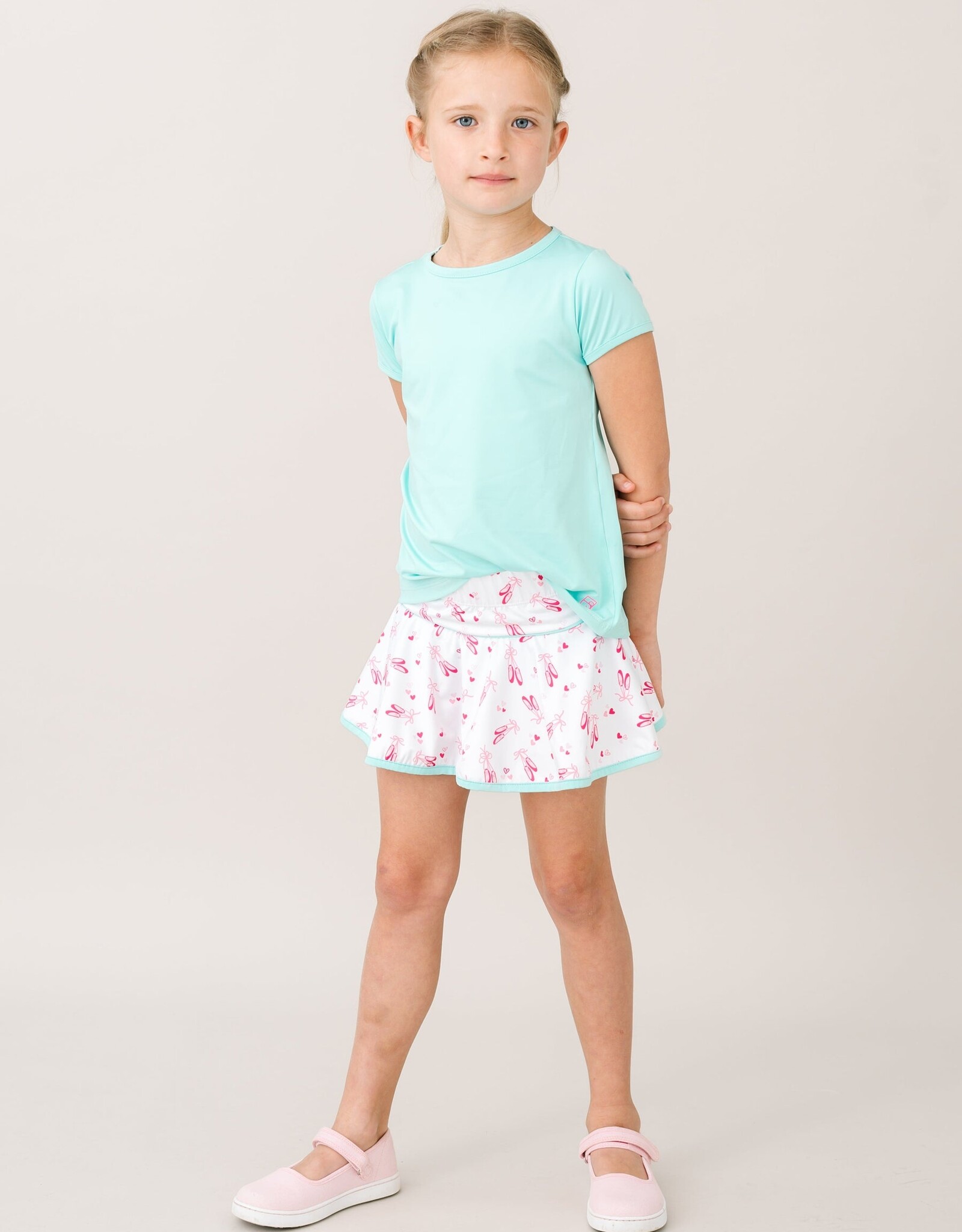 Set Athleisure Quinn Skort Tiny Dancer Turquoise