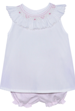 Baby Sen BS811 White Zadie Bloomer Set
