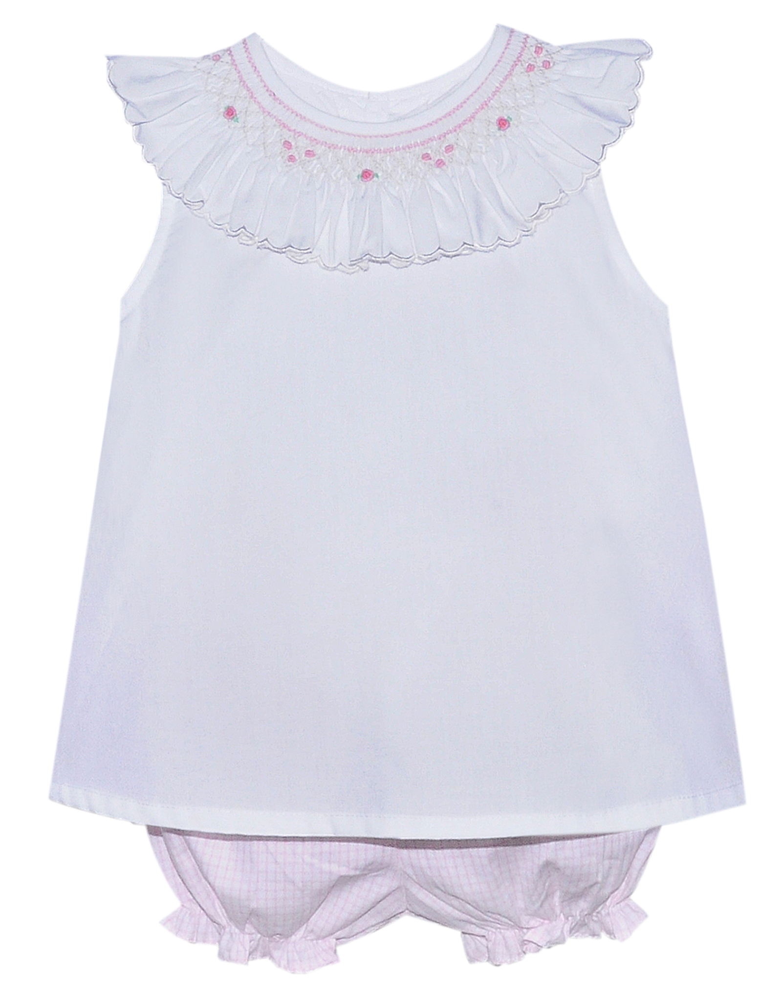 Baby Sen BS811 White Zadie Bloomer Set