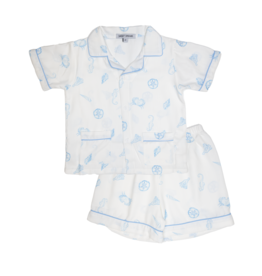 Sweet Dreams Sea Life Blue Print Short PJ