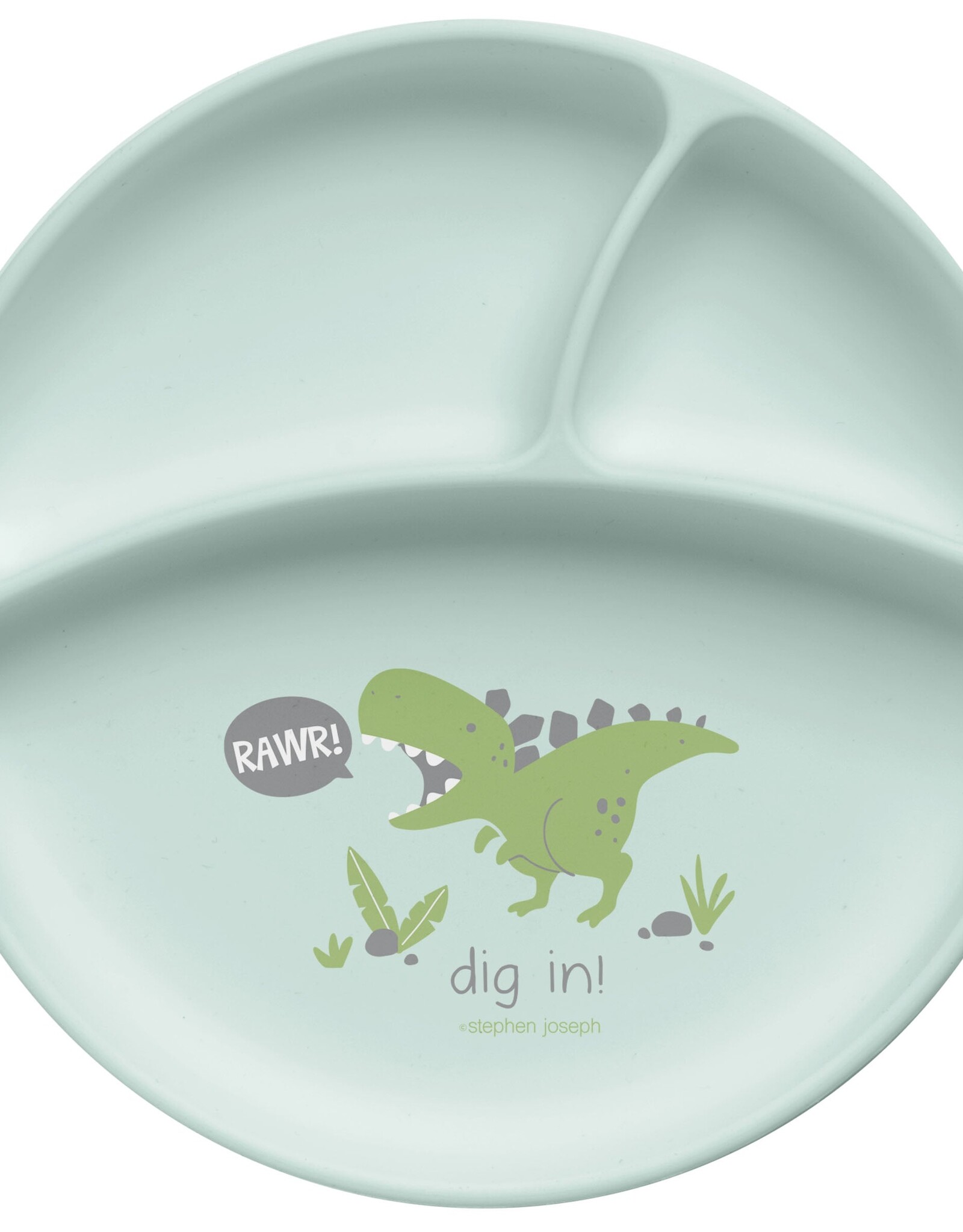 Stephen Joseph SJ Silicone Plate Dino