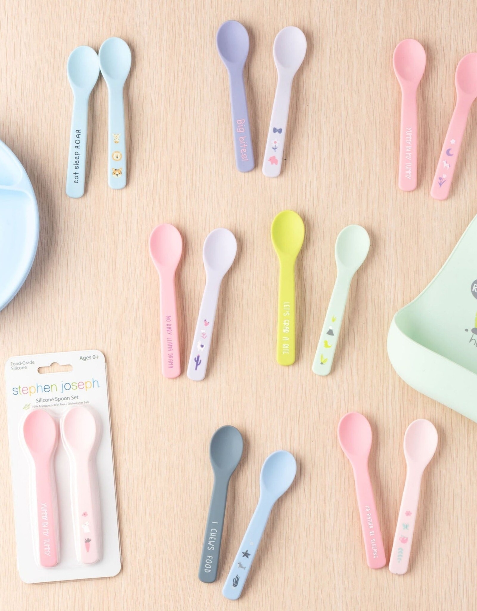 Stephen Joseph SJ Silicone Spoons Sloth