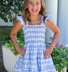 Be Elizabeth Charlotte Dress Blue Check