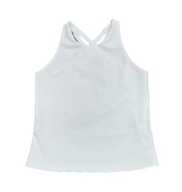Be Elizabeth Cross Back White Top
