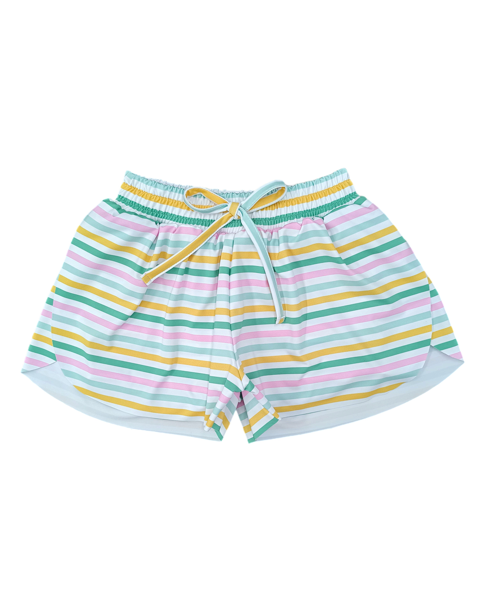 Be Elizabeth BE25 Multicolor Stripe Butterfly Short