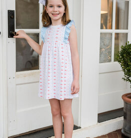 James and Lottie Lilly Dress Knit Cherries & Bows