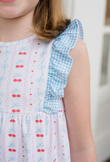James and Lottie JL25 Lilly Dress Knit Cherries & Bows