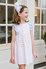 James and Lottie JL25 Lilly Dress Knit Cherries & Bows