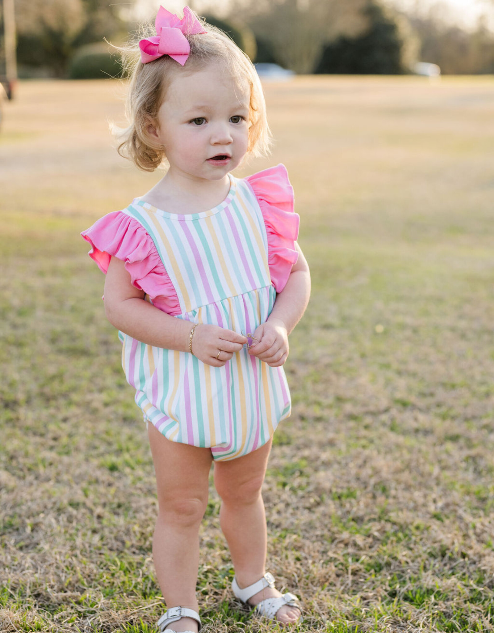 James and Lottie JL25 Stripe Knit Liza Bubble