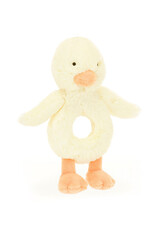 Jellycat Bashful Duckling Ring Rattle