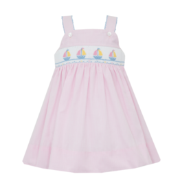Petit Bebe Sailboats Smocked Strap Sundress