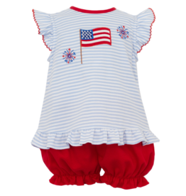 Claire and Charlie Flag Bloomer Set