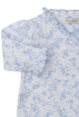 Kissy Kissy Old English Roses Footie Blue