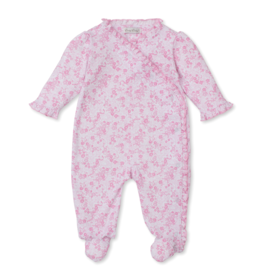 Kissy Kissy Old English Roses Footie Pink