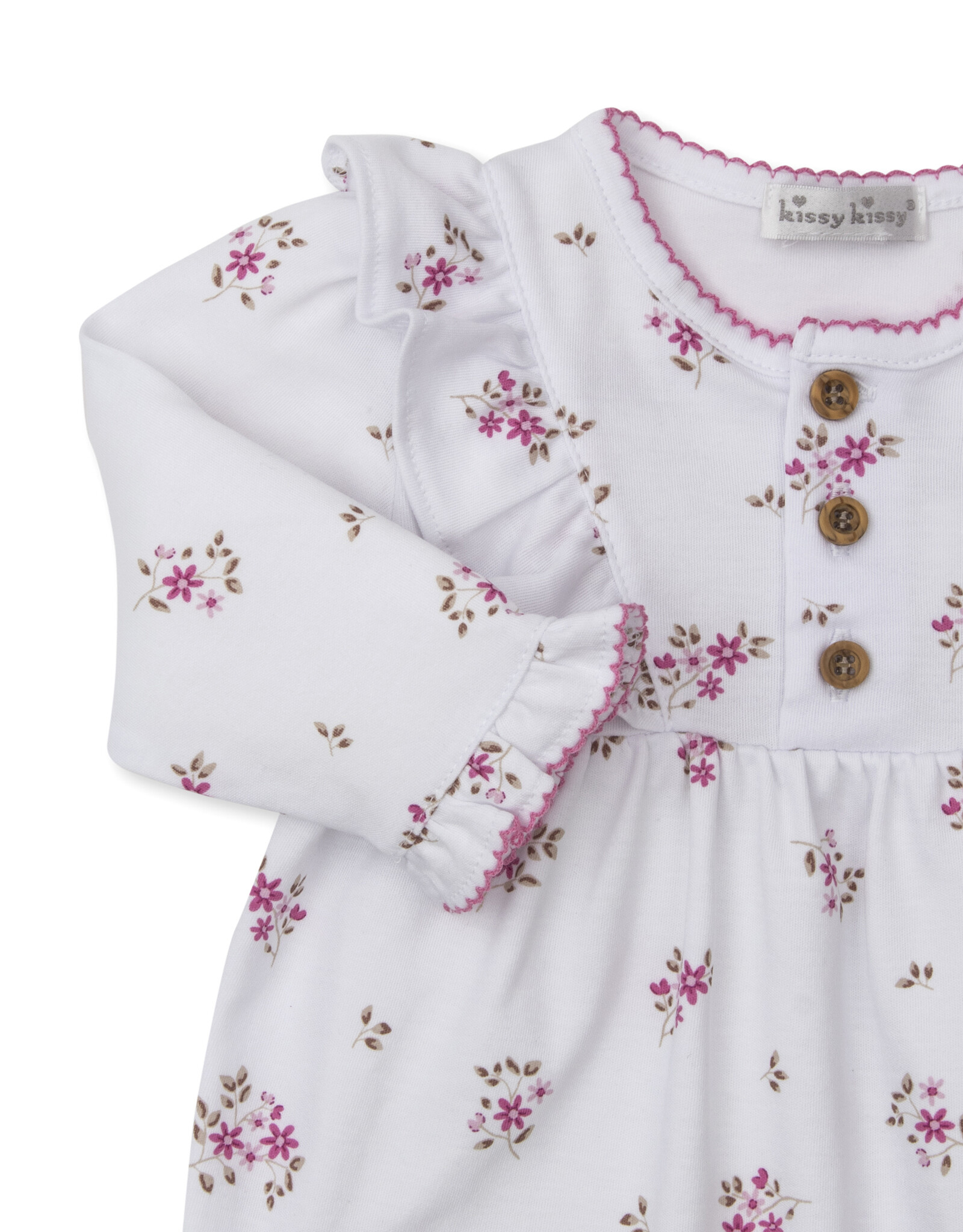 Kissy Kissy Tiny Blossoms Playsuit Pink