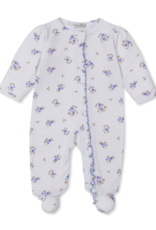 Kissy Kissy Tiny Blossoms Zip Footie Lilac