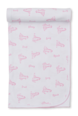 Kissy Kissy Giraffe Grace Blanket pink