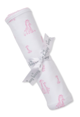 Kissy Kissy Giraffe Grace Blanket pink
