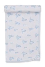 Kissy Kissy Giraffe Grace Blanket blue