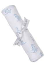 Kissy Kissy Giraffe Grace Blanket blue