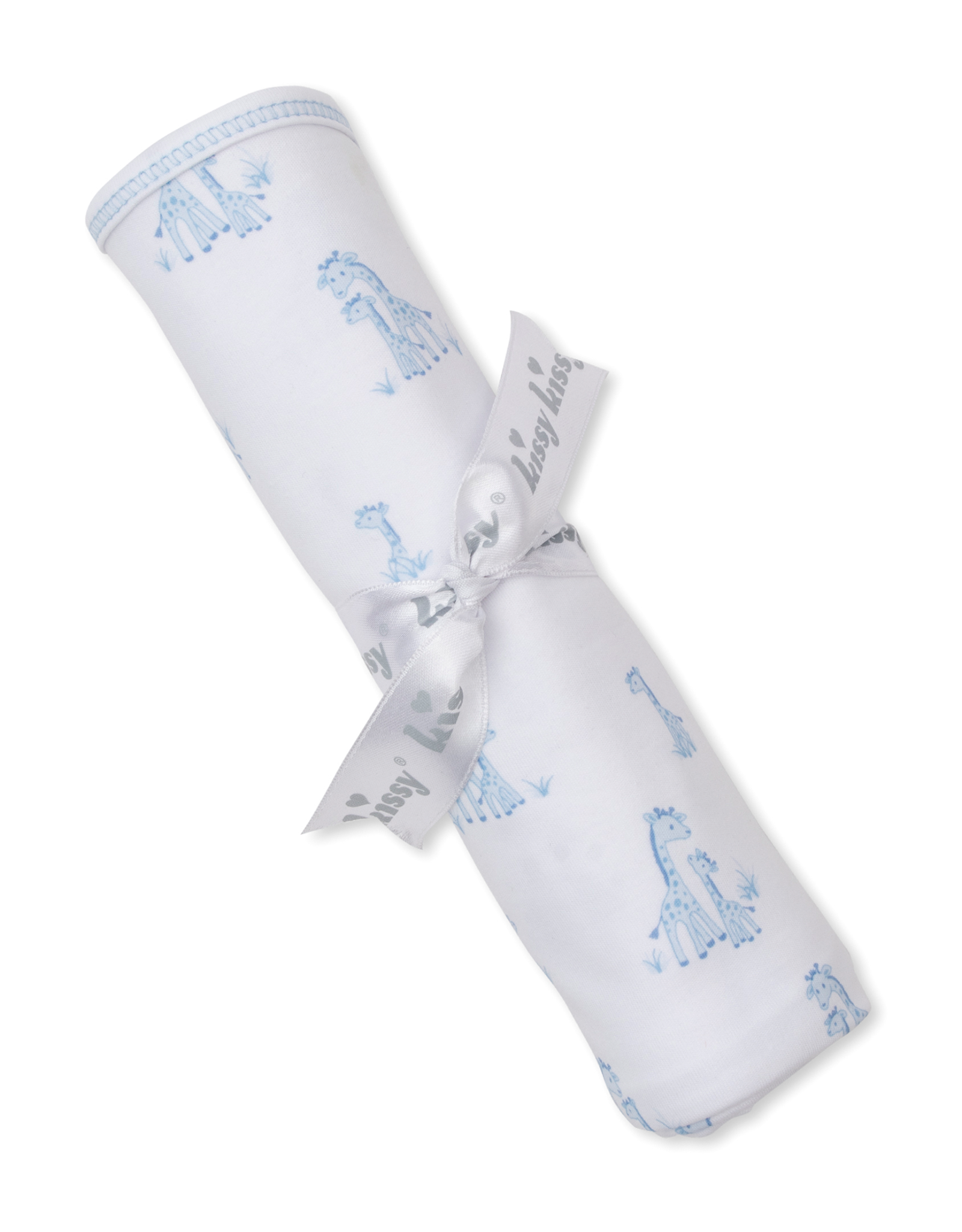 Kissy Kissy Giraffe Grace Blanket blue