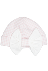 Baby Loren PGG-015 Pink Gingham Hat With Bow