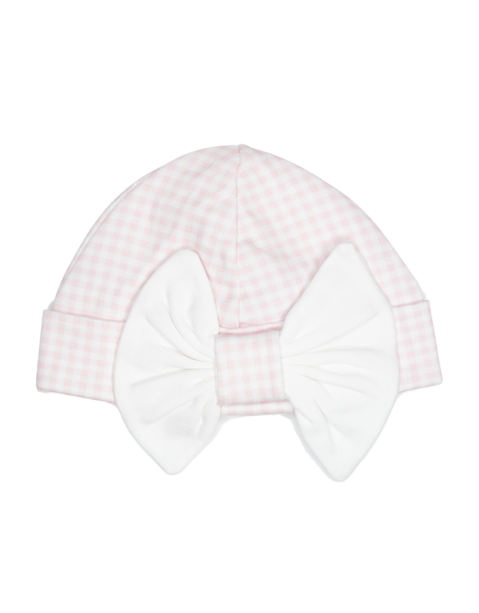 Baby Loren PGG-015 Pink Gingham Hat With Bow