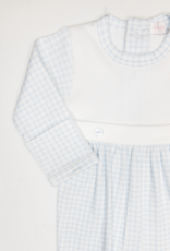 Baby Loren BGG-013 Blue Gingham Footie