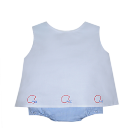Southern Saturday Team Red/Blue Helmet Diaper Set