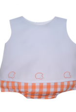Southern Saturday Team Orange Helmet Diaper Set