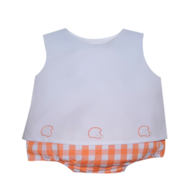 Southern Saturday Team Orange Helmet Diaper Set