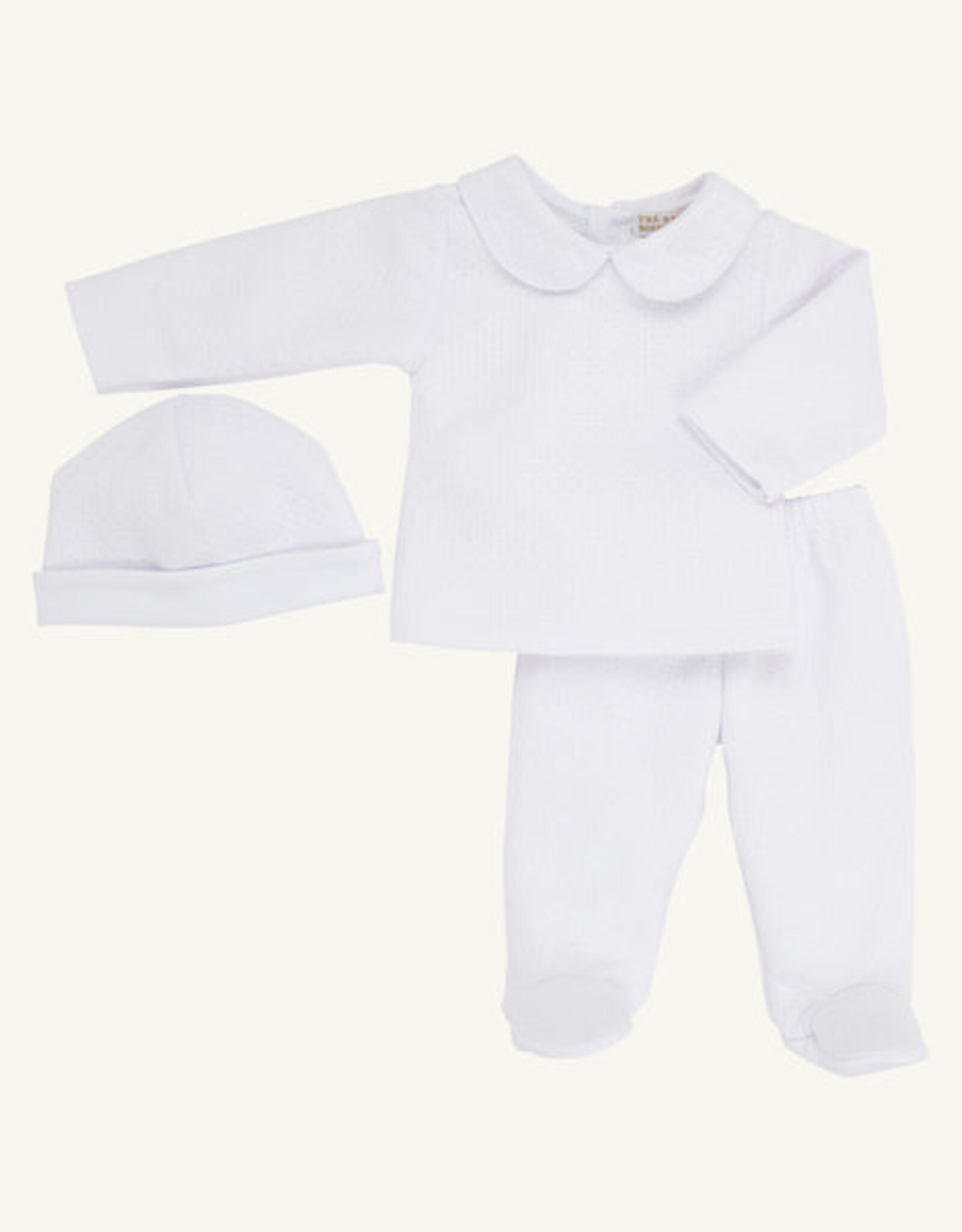 TBBC Harts Hold Me Set Pima Jacquard Worth Ave White